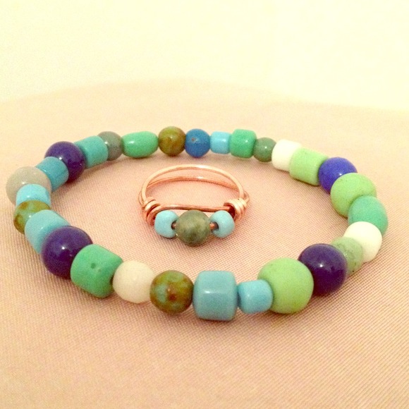 Handmade bracelet and ring. - Picture 1 of 1