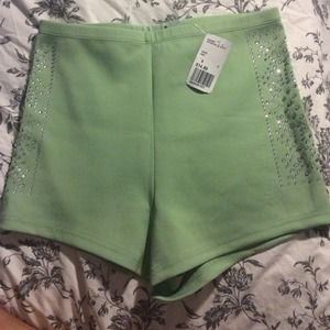 F21 High Waist Mint Shorts NWT