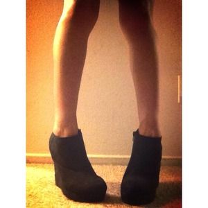 Black Suede Booties