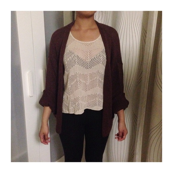 Burgandy, H&M Cardigan