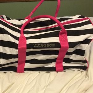 Exclusive Victoria's Secret weekender bag.