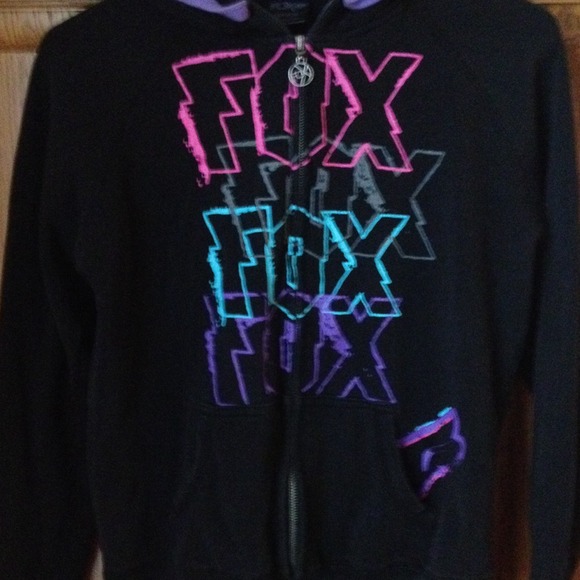 Fox racing hooded zip light weight jacket - Picture 1 of 4
