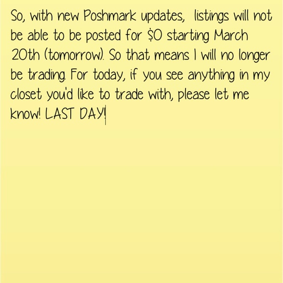 LAST DAY OF TRADING - Picture 1 of 1