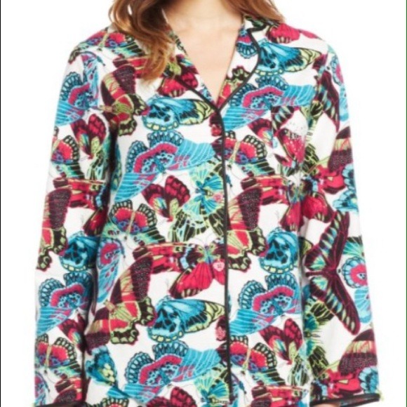 Betsy Johnson Matching Flannel Pajama Set