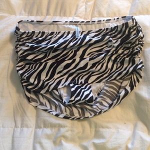 Victorias Secret bathing suit bottom zebra skirt