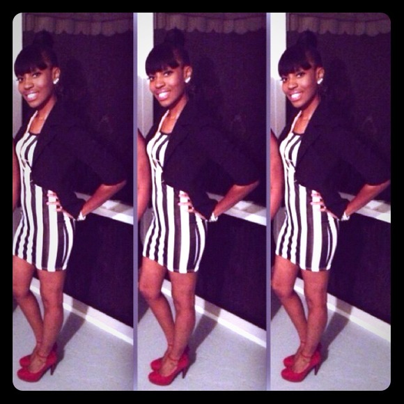 Black & White Striped dress