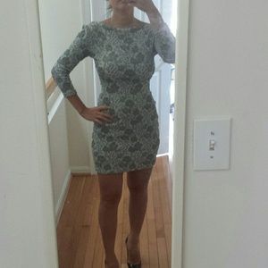Ali Ro Knit French Terry Jacquard Dress 2