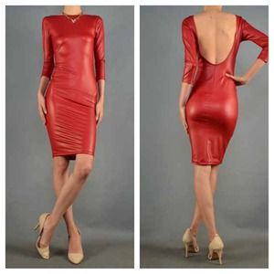 Leather dress
