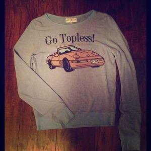 Wildfox "go topless" baggy beach jumper