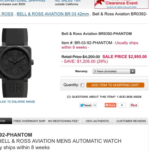 AUTHENTIC BELL & ROSS AVIATOR WATCH - Picture 2 of 3
