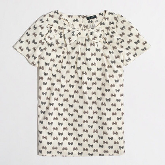 J. Crew Tops - 🎉HP 5/21/14🎉 J Crew bow detailed blouse