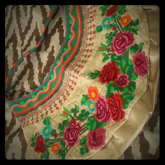 Hand embroidered bag