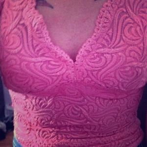 Hold***Bebe lace halter top