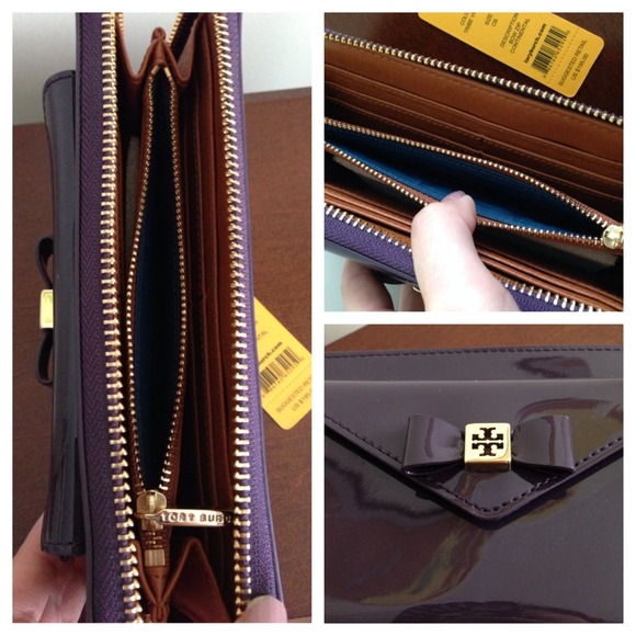 🎉HP🎉 Tory Burch bow continental wallet in violet - Picture 3 of 3