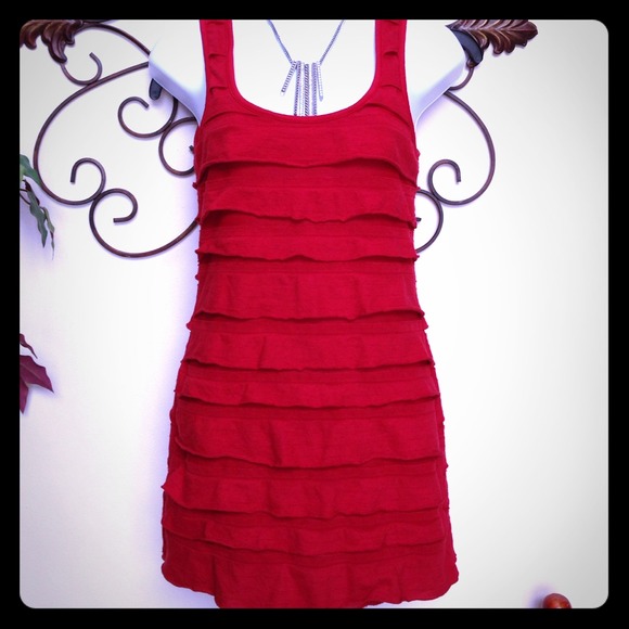 🚫sold🚫Red sleeveless dress/tunic