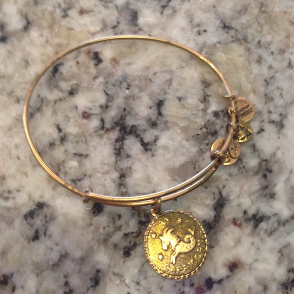 Alex & Ani DISCONTINUED Capricorn Bangle gold