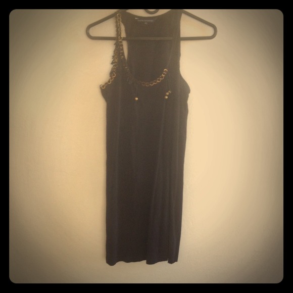 Black racerback dress