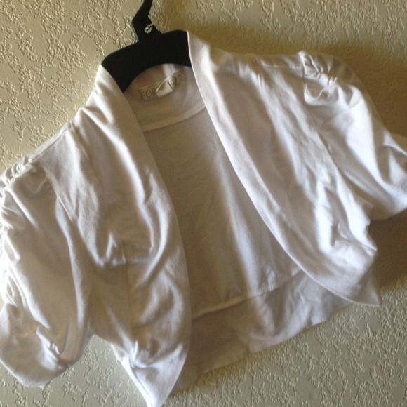 ❌SOLD❌White cardigan from FOREVER21 Size SMALL 💜 - Picture 4 of 4
