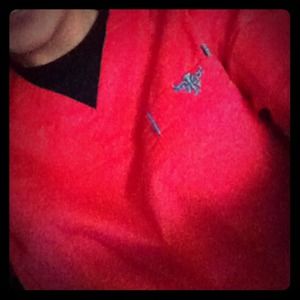 Coral and aqua scrub top!!