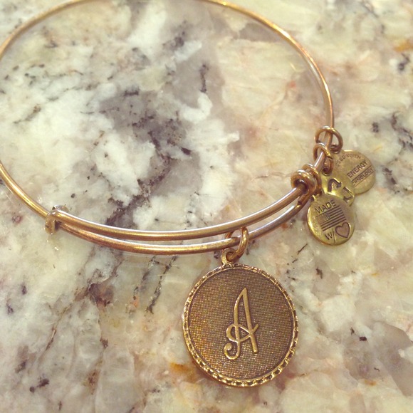 Alex & Ani DISCONTINUED "A" Initial Bangle