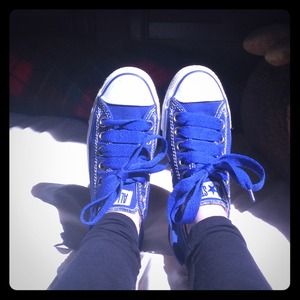 Royal blue Converse All Stars