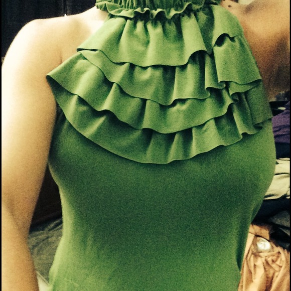 Green blouse