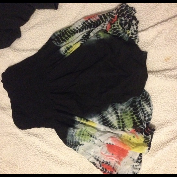 a black abstract dress