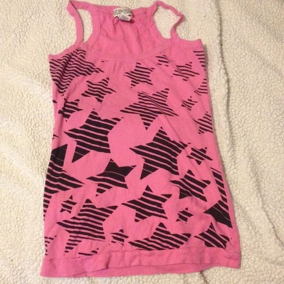 A pink tank top