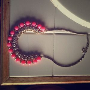 Cute pink and gold necklace