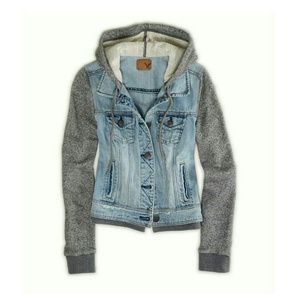 Denim Vested Hoodie