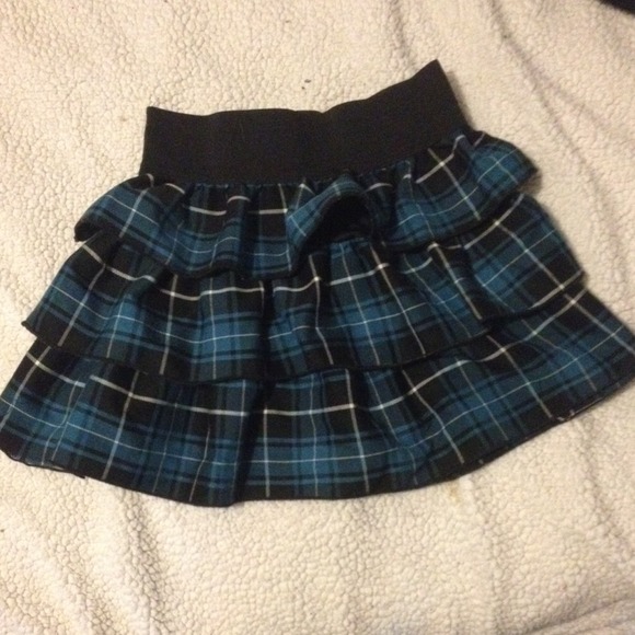 a plaid skirt