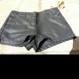 Forever 21 leather shorts