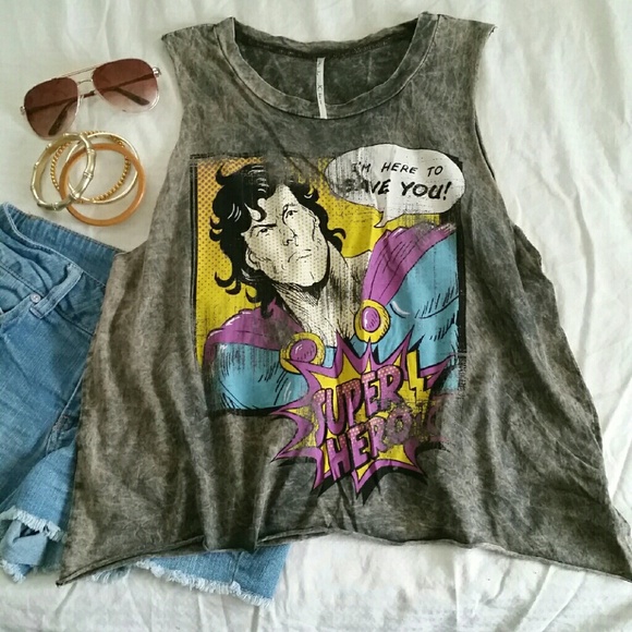 NEW!!! pop art tank top