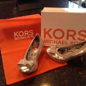 Michael Kors kids silver shoes-Reduced Price