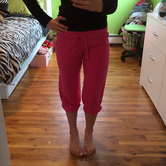 Pants - Pink Capri sweats