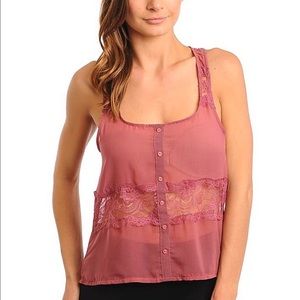 NEW Sheer Lace Tank