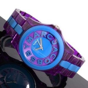 💙MARC JACOBS💜 Purple Blue Acrylic Silicone Watch