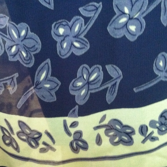 Blue flower dress - Picture 3 of 4