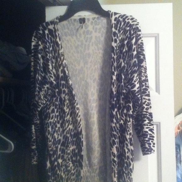Leopard print cardigan