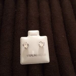 Sterling silver stud earrings