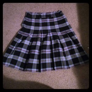 Parker brand blue pattern school girl skirt knee 0