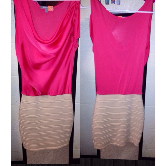 Pink and Tan Dress