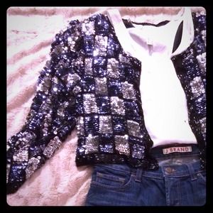 Swee-lo hand beaded cropped jacket