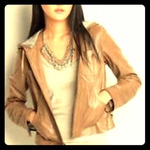 Banana Republic leather jacket. Perfect for spring