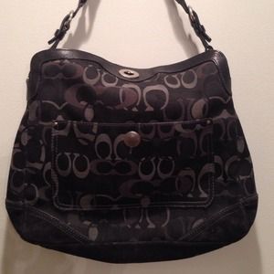 💯 Authentic Coach Optic Signature Shoulder Tote