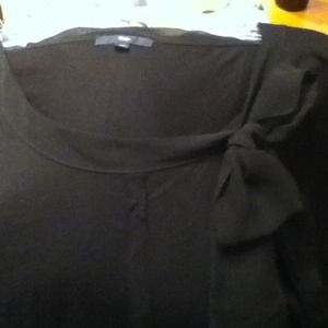 Dressy yet comfortable black long sleeve shirt