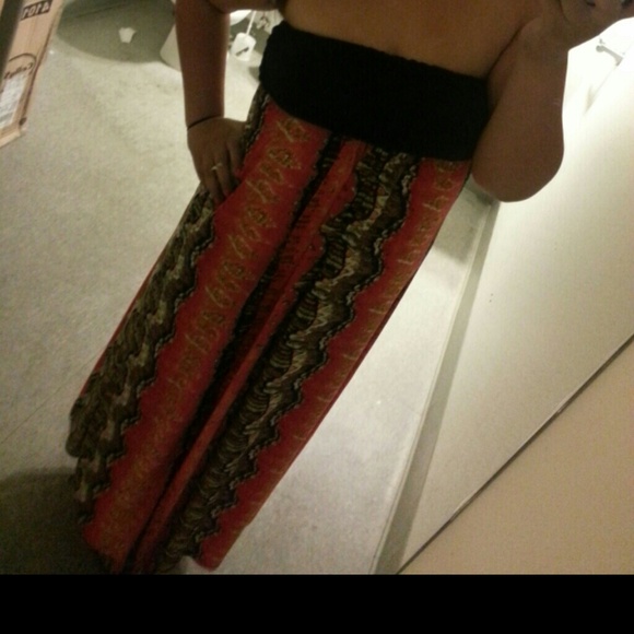 Cute print maxi dress