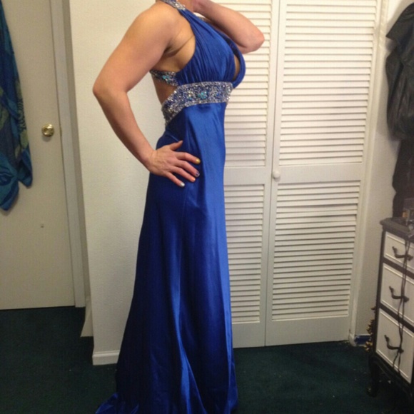Gorgeous royal blue evening gown