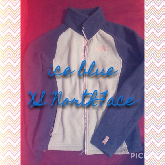 XS Ice Blue NorthFace jacket