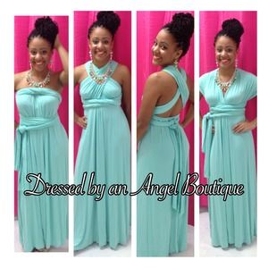 💥SOLD💥✨Mint Infinity Dress💫✨